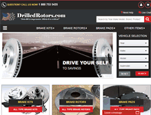 Tablet Screenshot of drilledrotors.com
